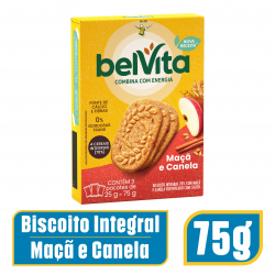 Biscoito BelVita Maça e Canela 75G (3X25G)