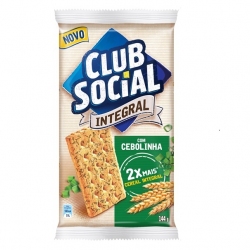Biscoito Club Social Integral Cebolinha (6X24G)