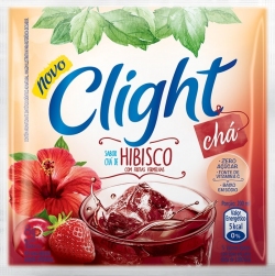Suco em pó Clight Chá Hibisco com Frutas Vermelhas (15X8G)