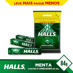 Drops Halls Menta Pacote (3X 28G)