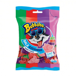 Bala Sortida Azedinha Gatos Bubbaloo Pacote 82,5g