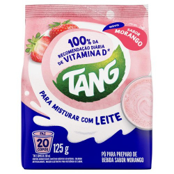 Suco Tang Leite Morango Pacote 125g