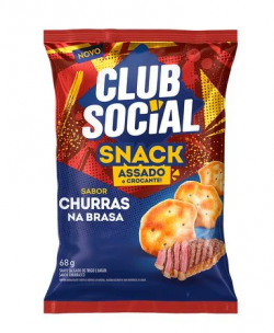 CLUB SOCIAL SNACK  68G CHURRASCO NA BRASA