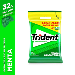 Goma de Mascar Trident Menta Pct 4UN