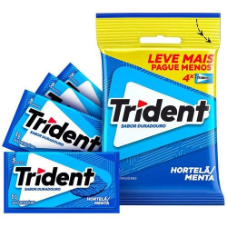 Goma de Mascar Trident Hortel Pct 4UN
