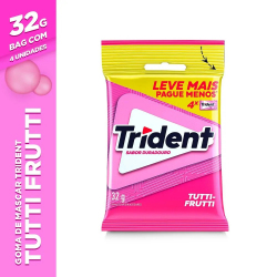 Goma de Mascar Trident Tuttifrutti Pct 4UN