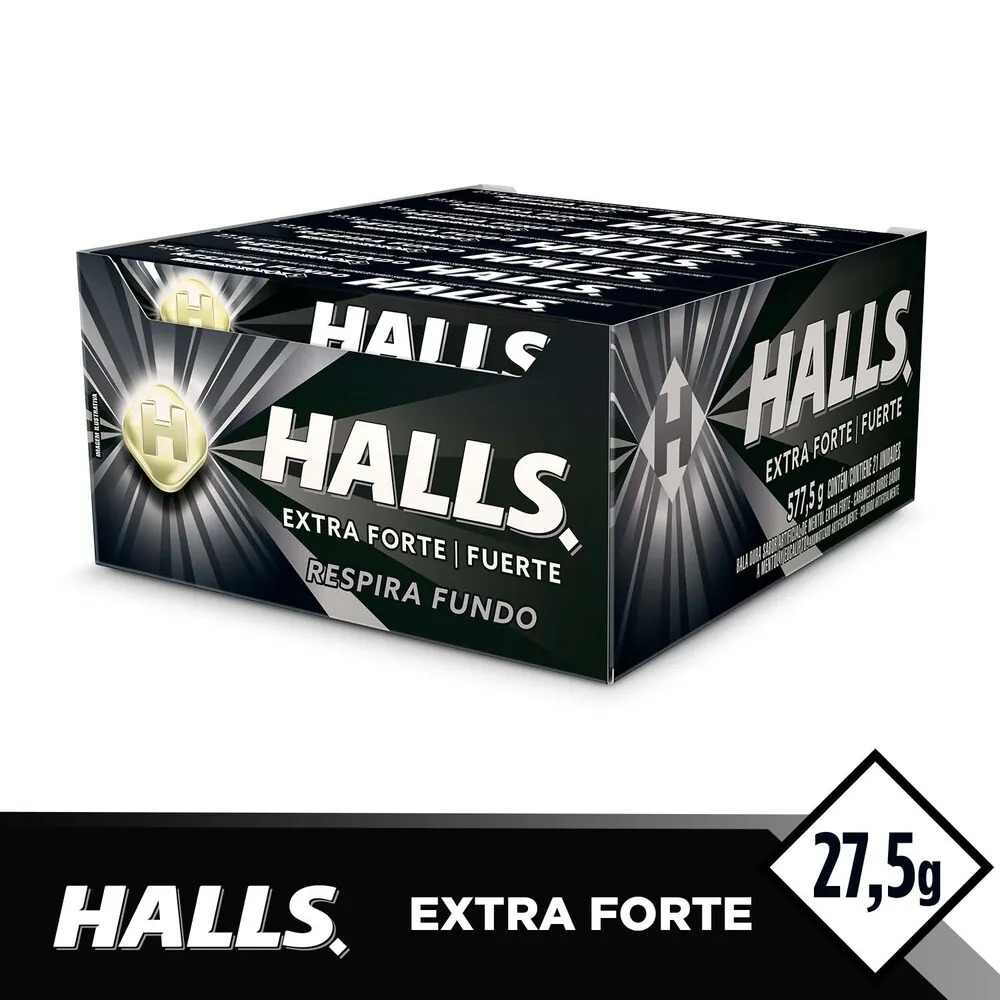 Drops Halls Extra Forte 21 unidades de 27,5g