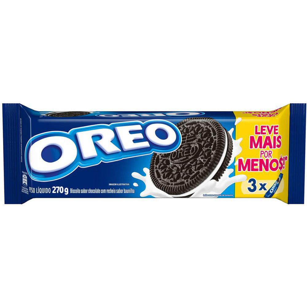 Biscoito OREO Original Tripack (3X90G) Baunilha