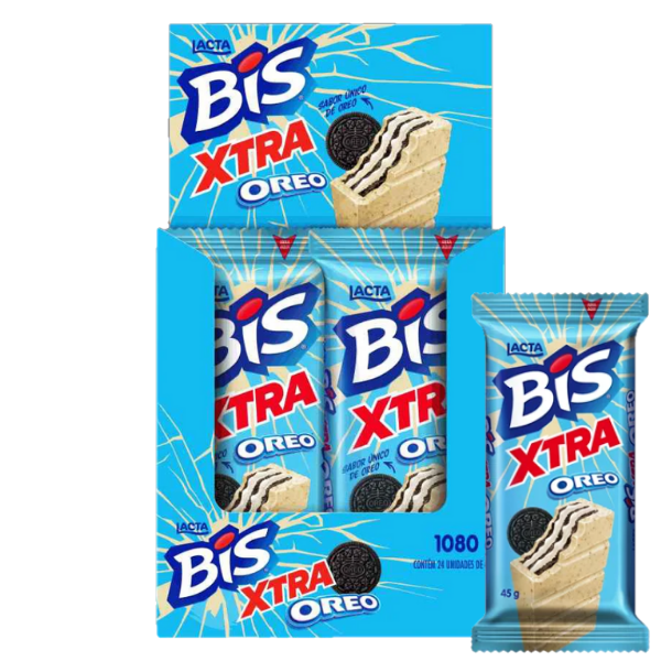 Chocolate Bis Xtra Oreo Lacta 24x45g