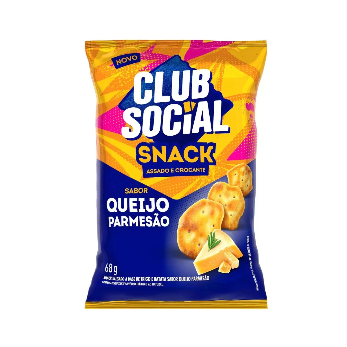 CLUB SOCIAL SNACK 68G PARMESAO