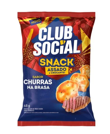 CLUB SOCIAL SNACK  68G CHURRASCO NA BRASA
