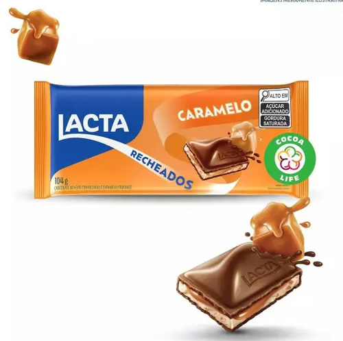 TABLETE 104G RECH AO LEITE CARAMELO 1UN